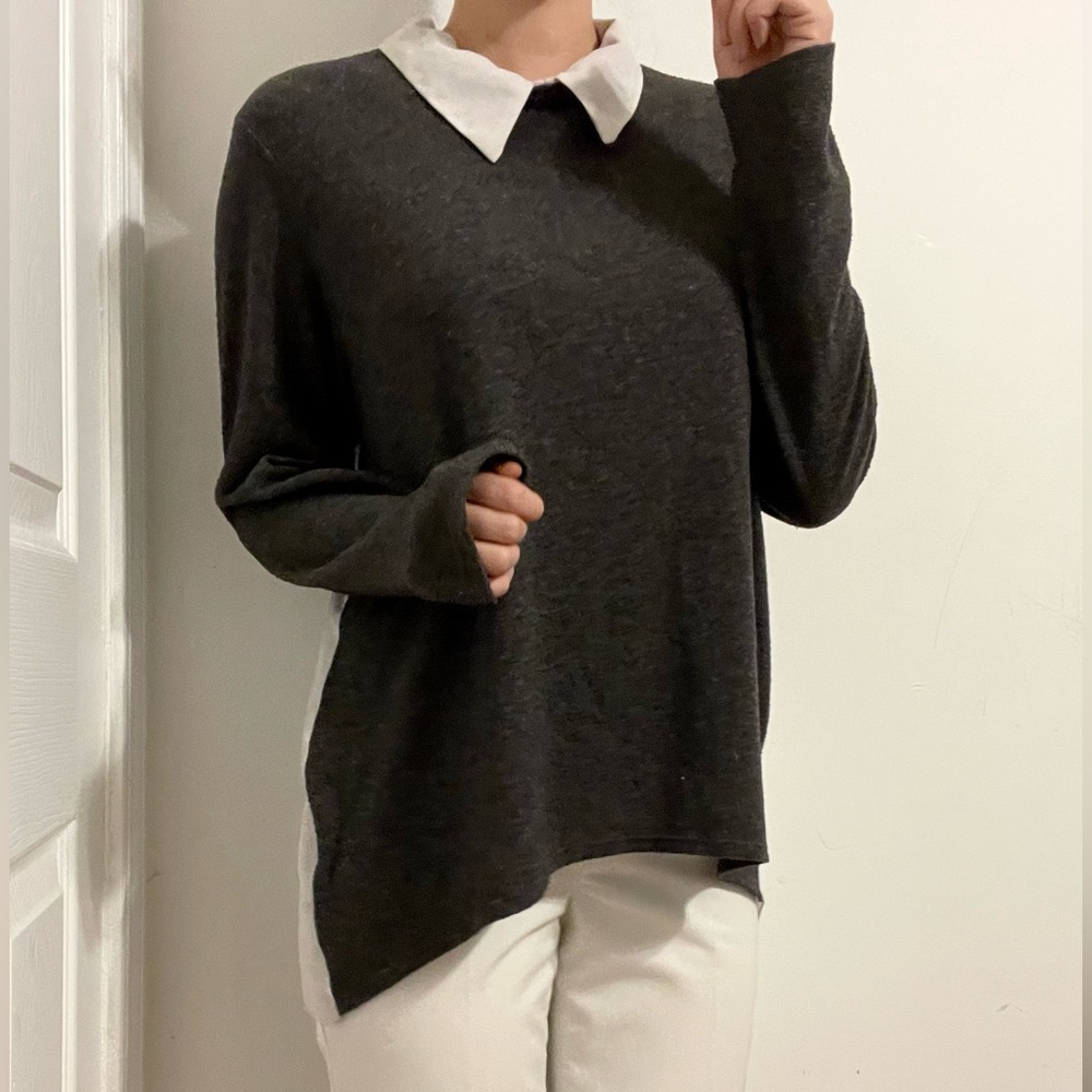 Academia Long Sleeve Collared Blouse